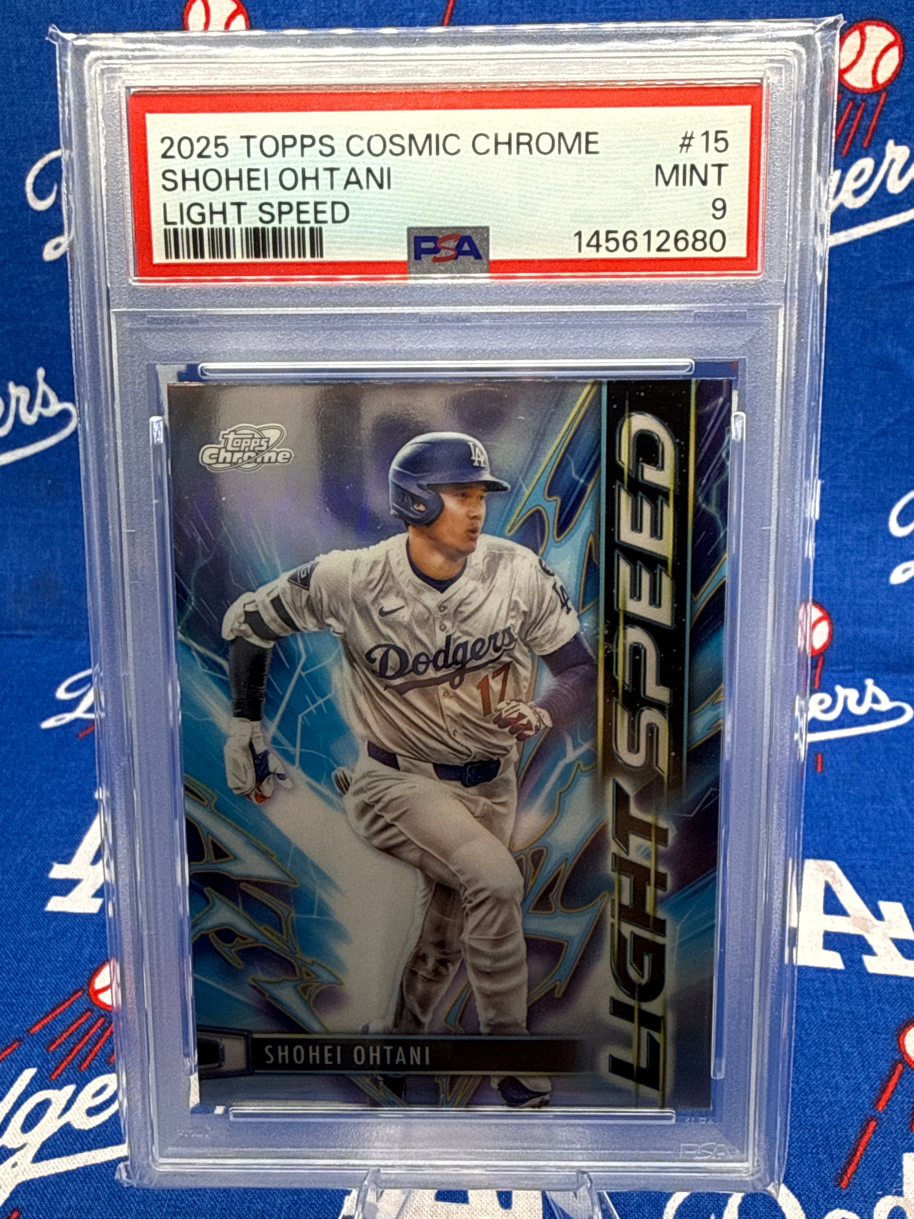 2025 Topps Cosmic Chrome Shohei Ohtani Light Speed #LS-15 PSA 9 MINT