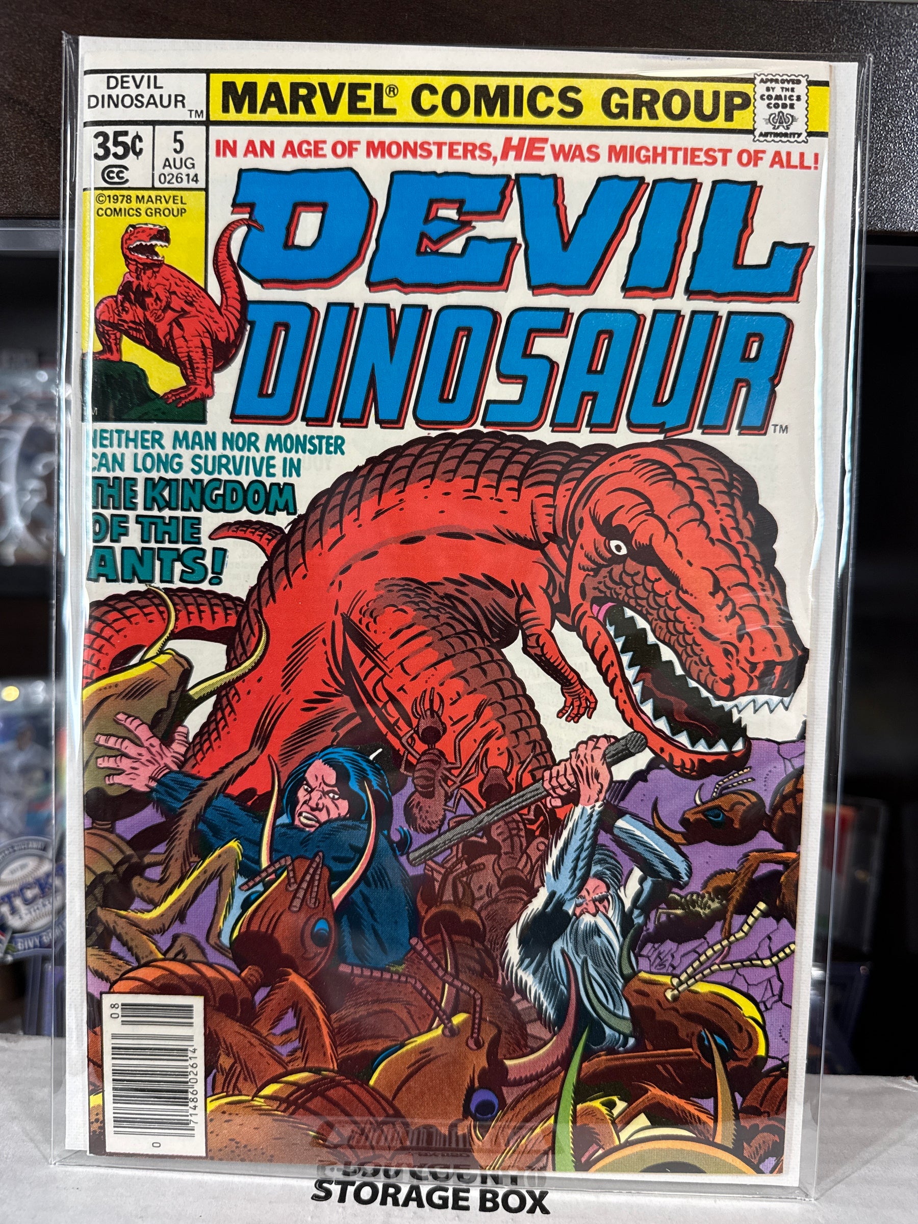 Devil Dinosaur #5 — Marvel Comics (August 1978) — Jack Kirby Story & Art — Kingdom of the Ants — Raw VF/NM
