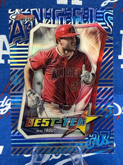 2025 Bowman's Best Mike Trout Best-Tek #BT-3 Serial Numbered /75 Los Angeles Angels