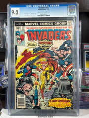 Invaders #12 CGC 9.2 — Marvel Comics (January 1977) — 1st Appearance of Spitfire!