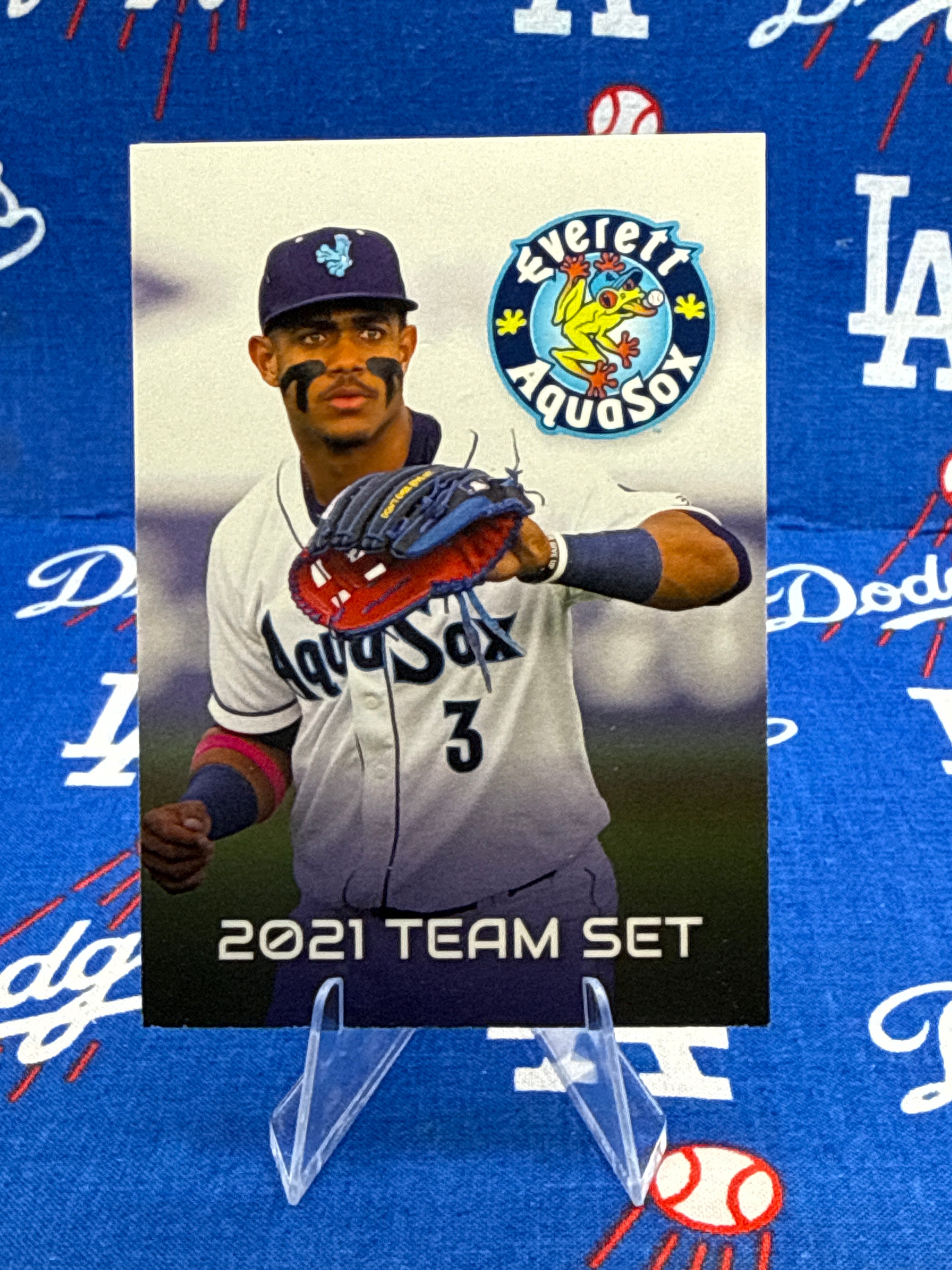 2021 Choice Everett AquaSox Team Set Checklist Card Julio Rodríguez #3 Seattle Mariners Minor League Raw