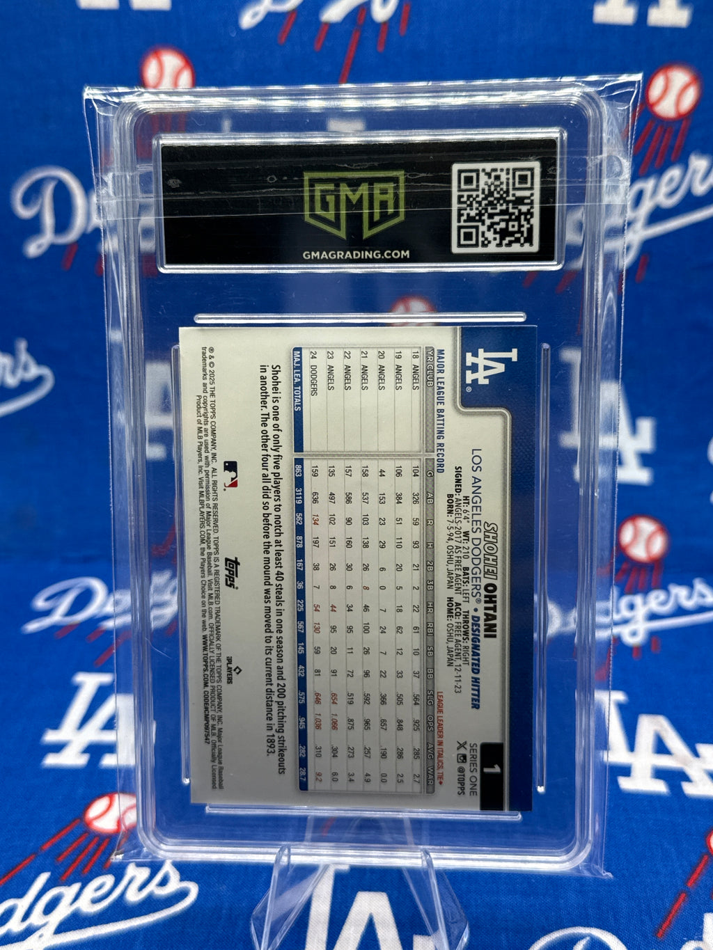 2025 Topps Shohei Ohtani Spring Training Parallel #1 GMA GEM MT 10