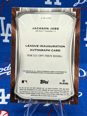 2025 Topps Tribute Jackson Jobe League Inauguration Autograph LIA-JJO RC 91/99
