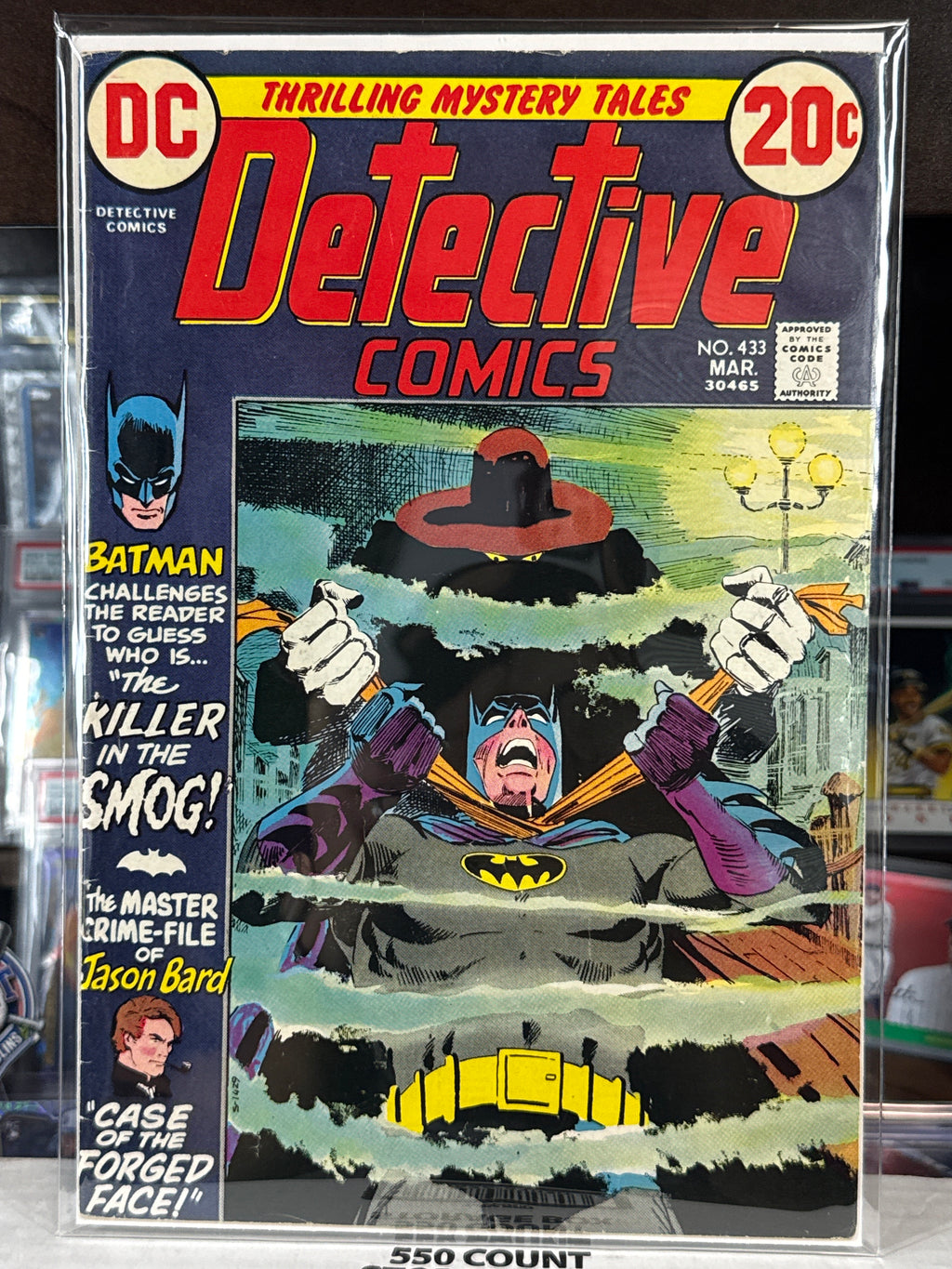 Detective Comics #433 — DC Comics (March 1973) — Batman — “Killer in the Smog” — Raw VF+ — Jason Bard