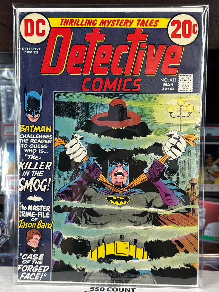 Detective Comics #433 — DC Comics (March 1973) — Batman — “Killer in the Smog” — Raw VF+ — Jason Bard