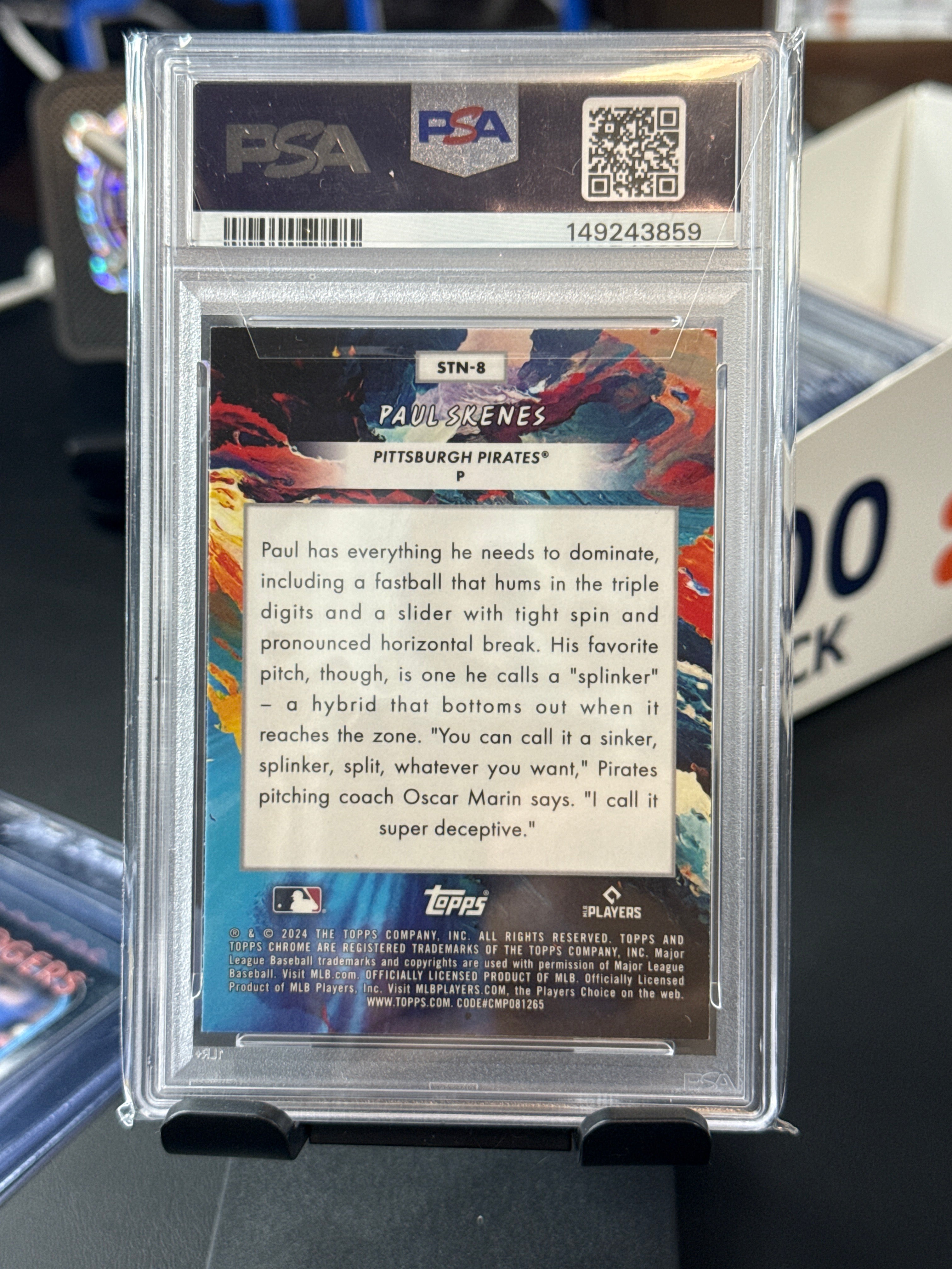 2024 Topps Chrome Cosmic Paul Skenes Stars in the Night RC #STN-8 PSA 9 MINT Pittsburgh Pirates