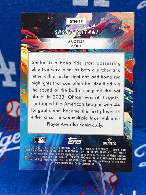 2024 Topps Chrome Shohei Ohtani STN-17 Stars of the New Era Los Angeles Dodgers